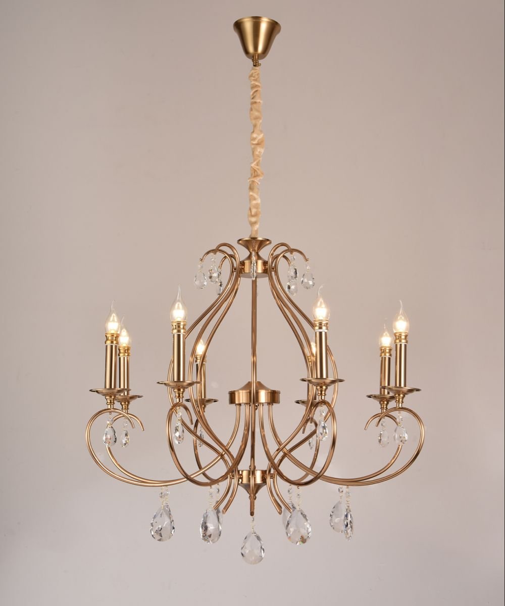 crystal drop chandelier design for modern homes by Mrinal Lighting