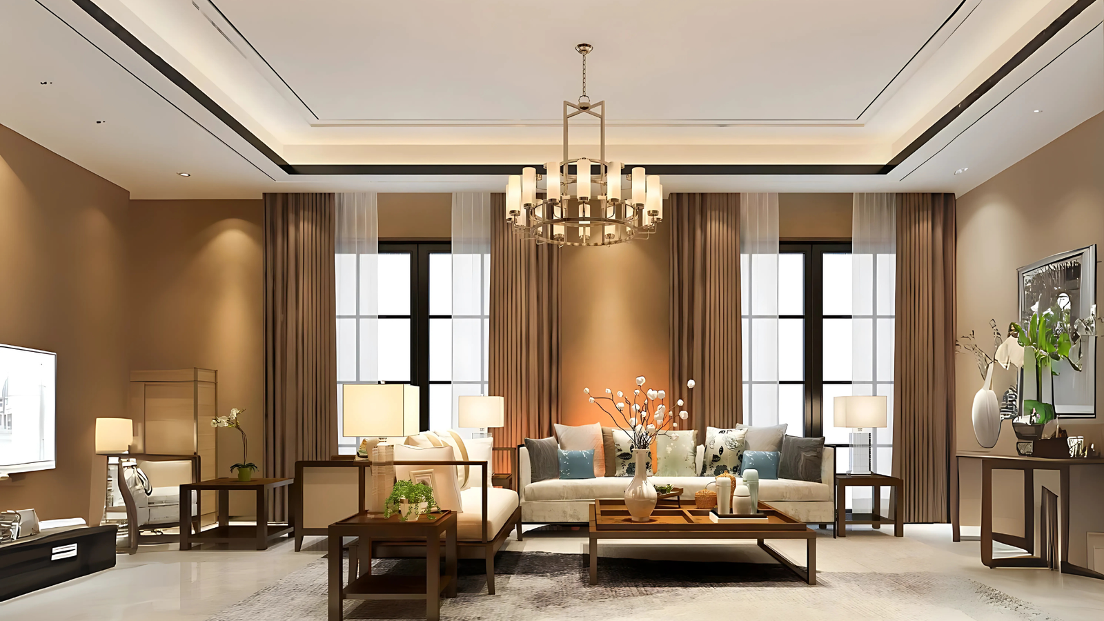 Crystal Chandeliers for Living Room – Modern Luxury Lighting by Mrinal Lighting