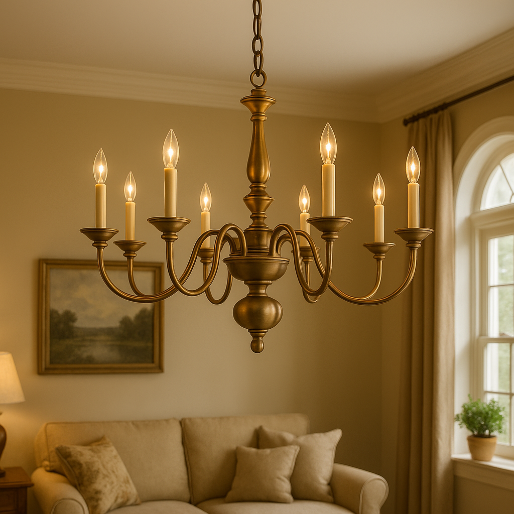 Elegant decorative chandelier for home by Mrinal Lighting