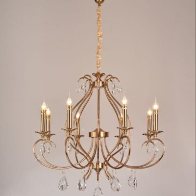 crystal drop chandelier design for modern homes by Mrinal Lighting
